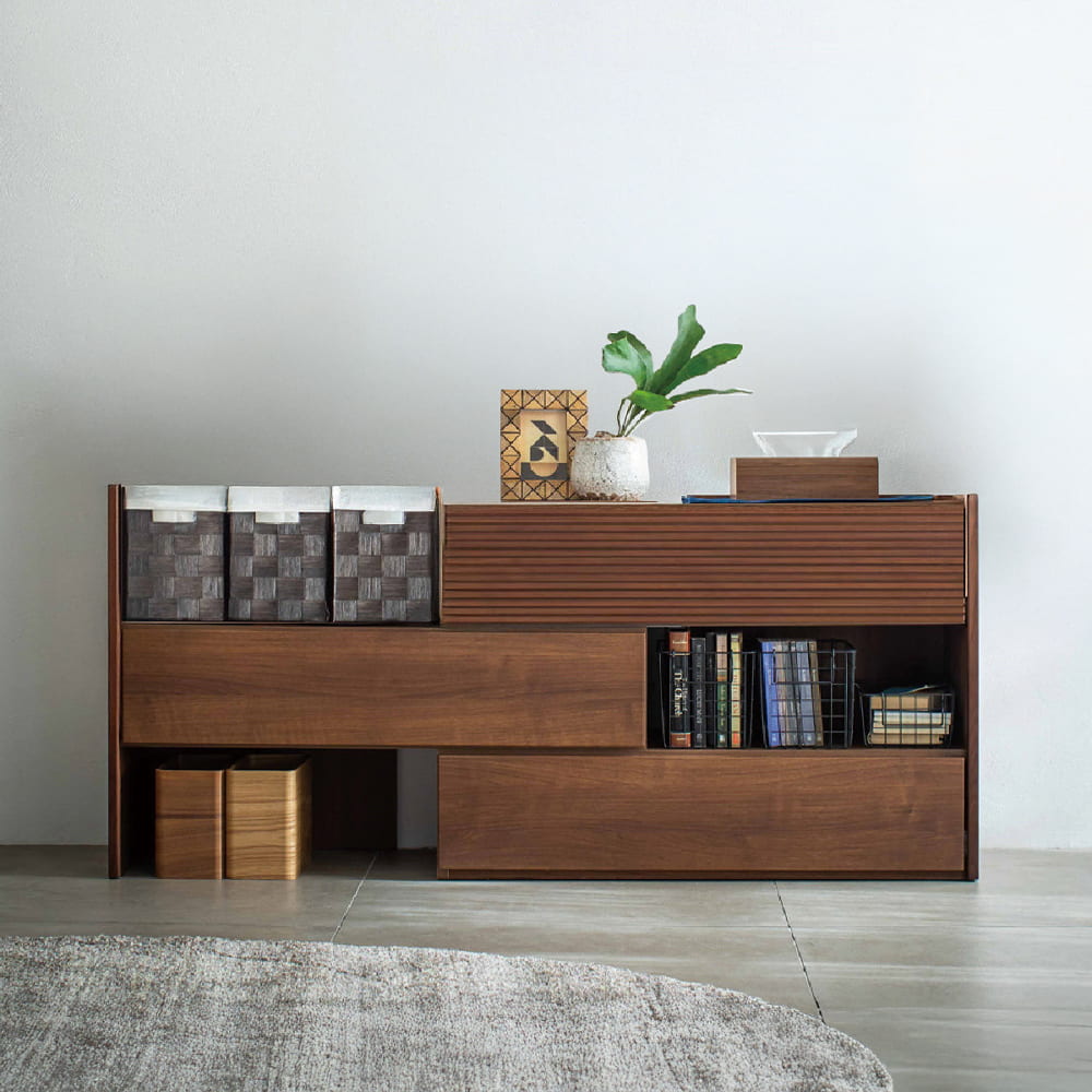 ローチェスト CW100－3伸長LCスマート [幅100cm](幅100-3段