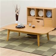 【未使用級✨】座卓 W120cm×D75×H32 伸長式座卓リベラルYN LBRライトブラウン <N>(ライトブラウン