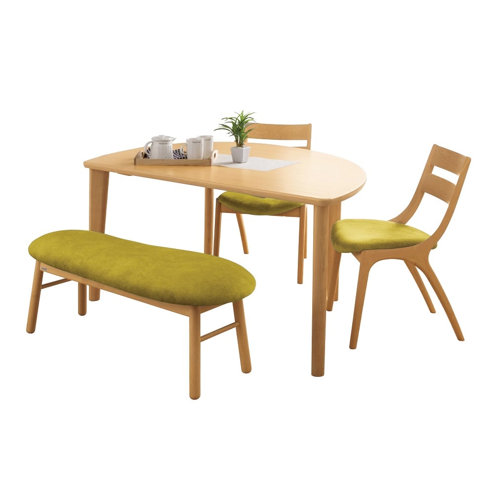 カリモク］【地域限定】ダイニング4点セット サイン【左】(ラ