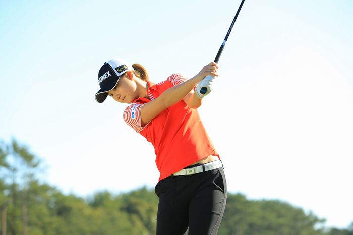 森田遥 ウェアも心機一転！アディダスゴルフと新規契約、アン・シネ