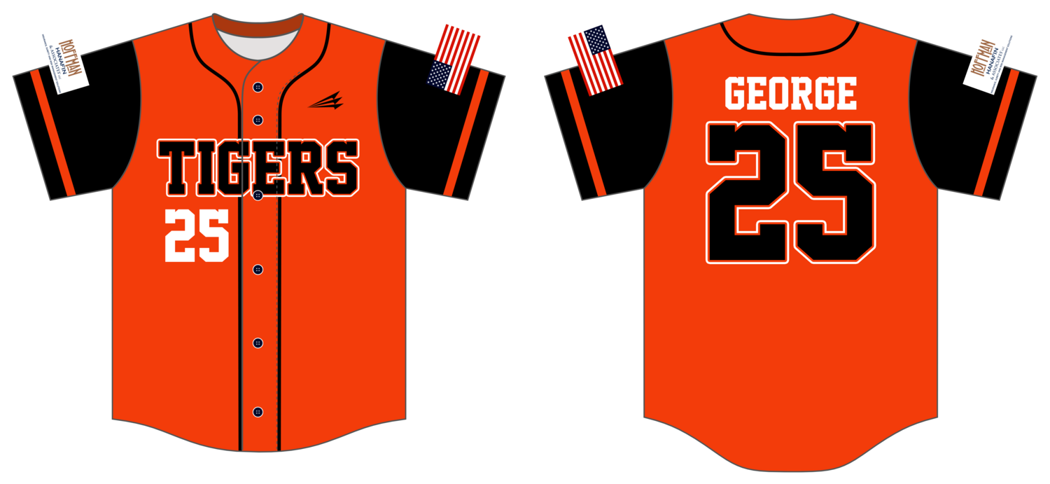 Rawlings Tigers Custom HexaFlex Baseball Jersey #J4D