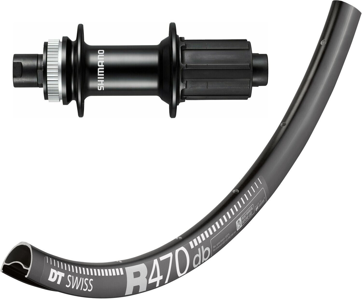 DT Swiss R470 rim with Shimano RS470 hubs.