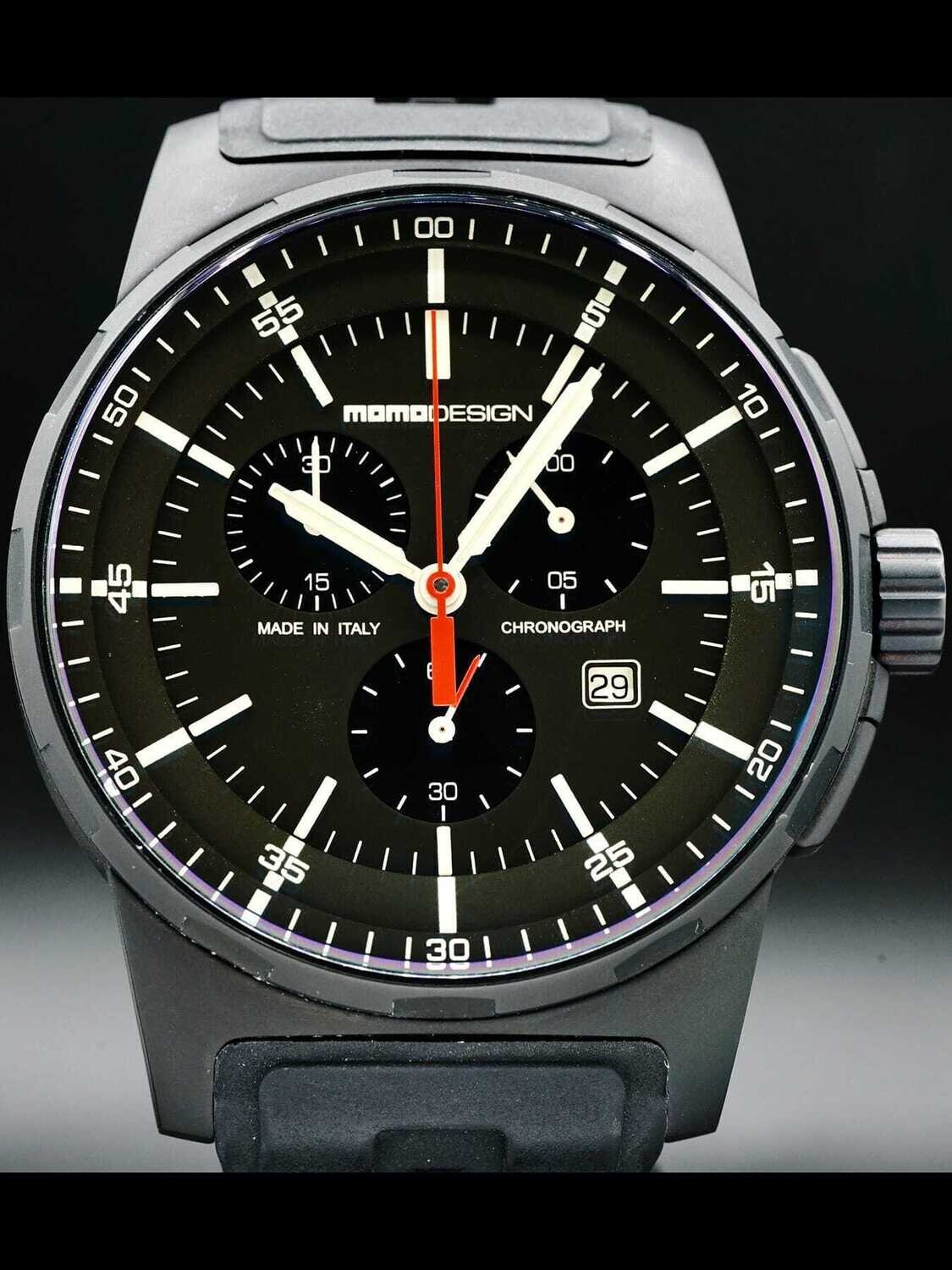 MOMO Design Pilot Titanium Chronograph MD1276BK-01BKBK-RB