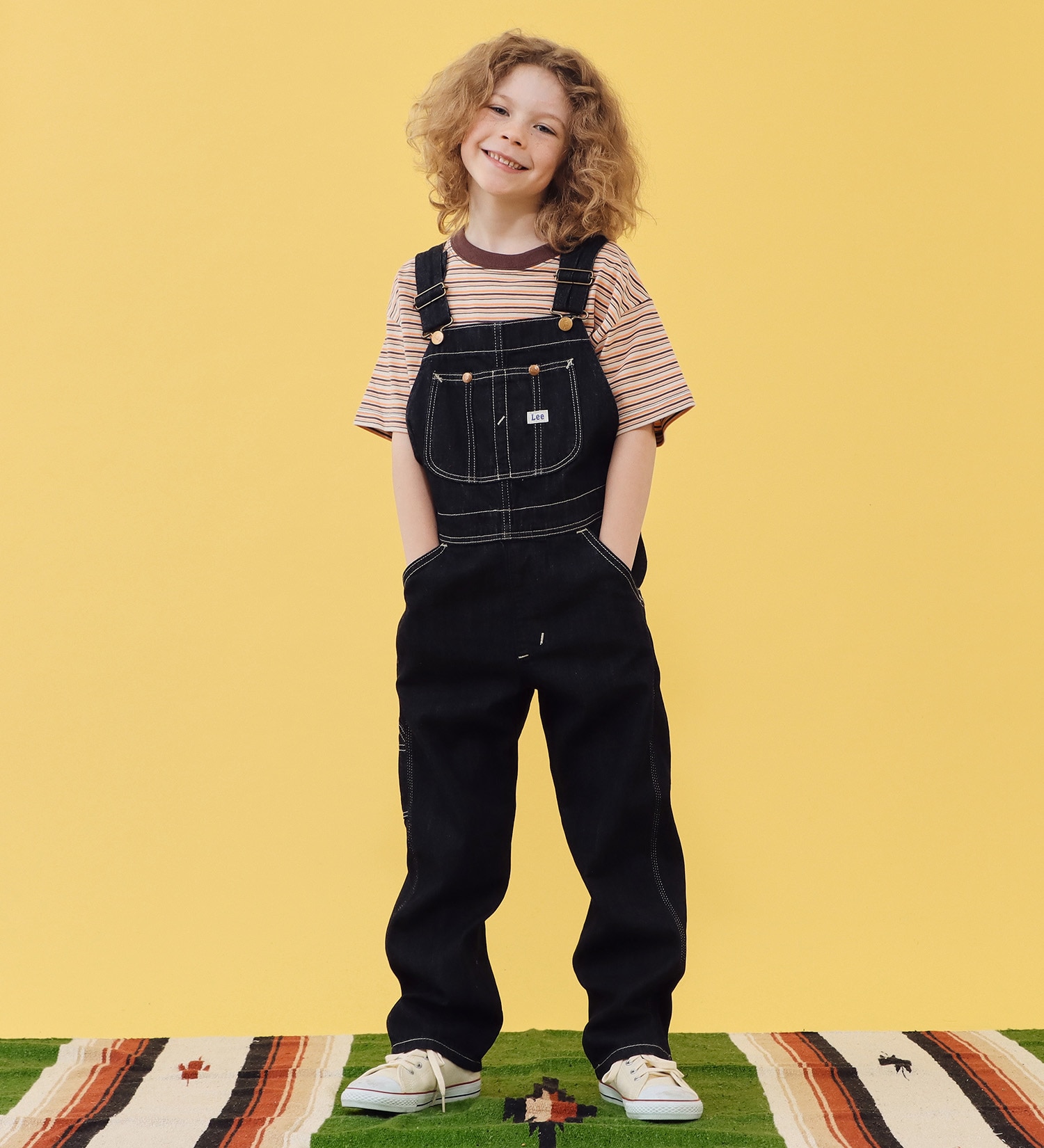 110-160cm】キッズ オーバーオール 高品質綿100％|Lee|リー