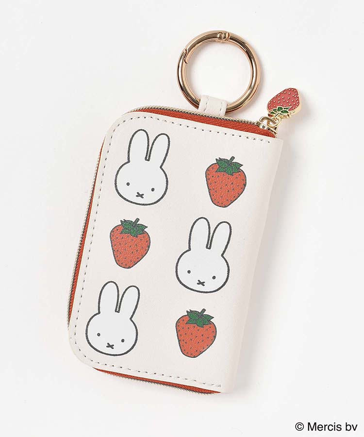 ミッフィーいちごカラビナ付きケース | Bleu Bleuet（ブルーブルーエ