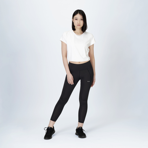 FREEZE TECH 氷撃α WOMENS LINE 冷感フルレングスタイツ White Black