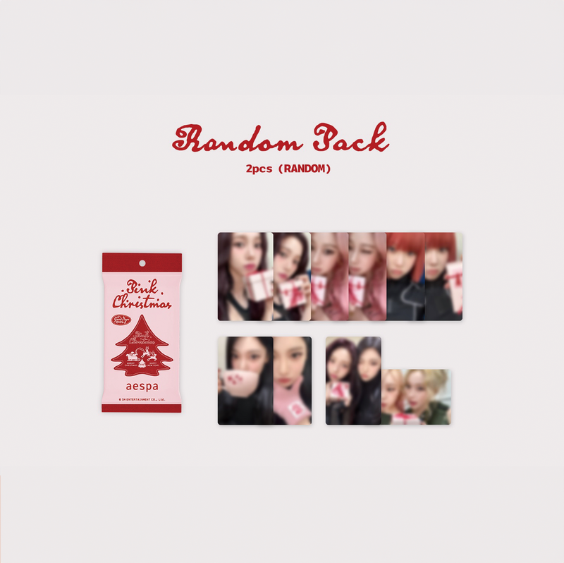 PINK CHRISTMAS RANDOM PACK_aespa ver. | SMTOWN OFFICIAL ONLINE STORE