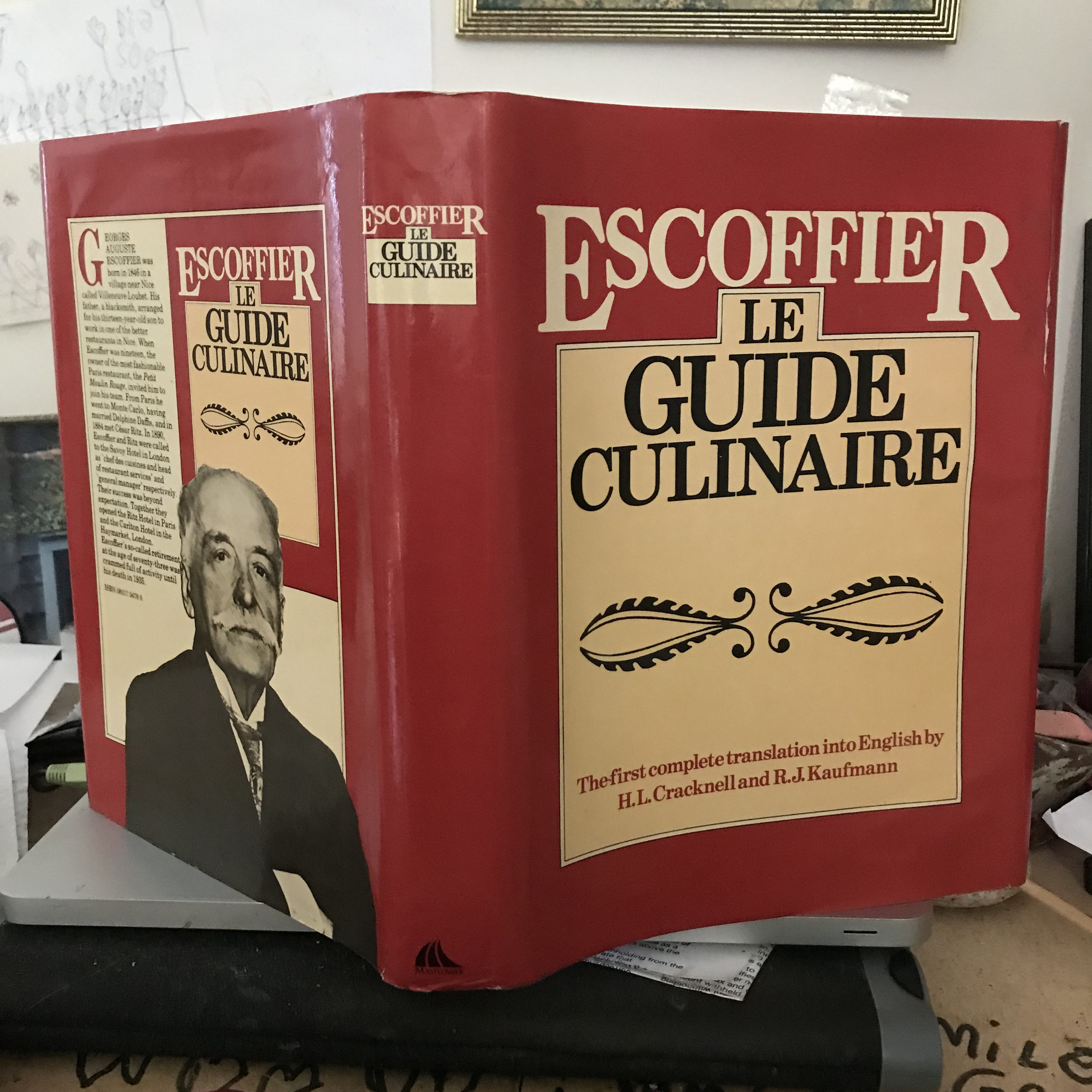 A. Escoffier Le Guide Culinaire The Complete Guide to the Art of