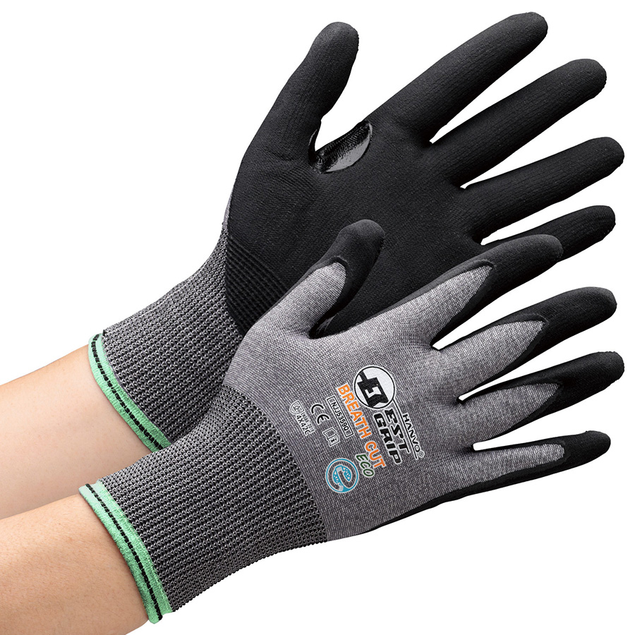 耐切創性手袋 ブレスカットECO NJJ5359Q M | 【ミドリ安全