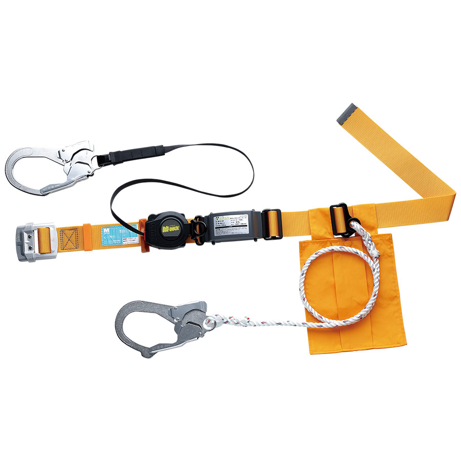 胴ベルト型 ロープ式補助ロープ付 MSK－500L－30L－YL