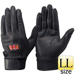 トンボレックス ソフト山羊革製手袋 G－REX32BK手の平＆指先二