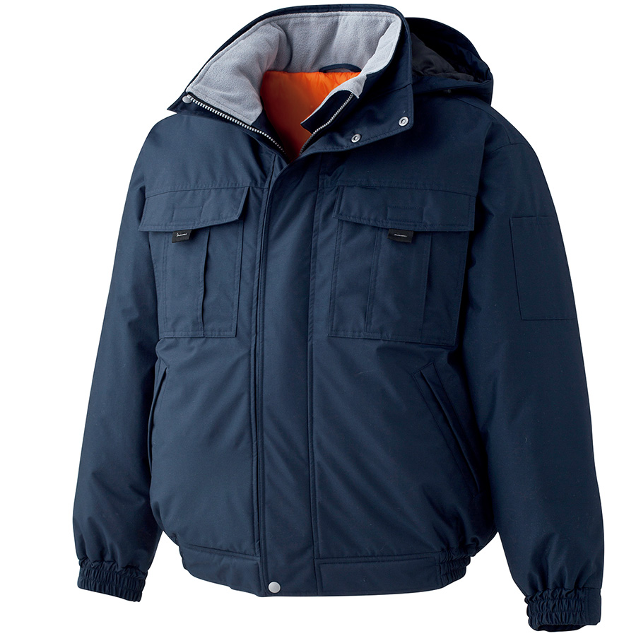 寒冷地防水防寒ブルゾン M4097 上 ネイビー| 作業服・作業着
