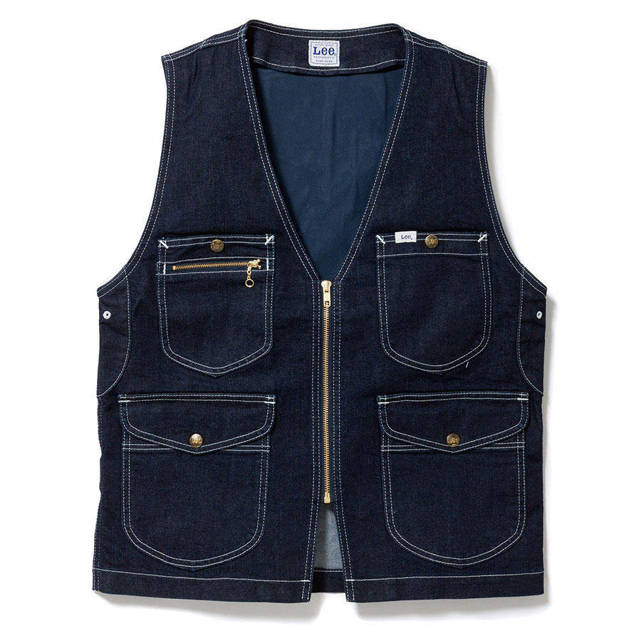 ジップアップベスト LWV19001－8 インディゴネイビー| 作業服