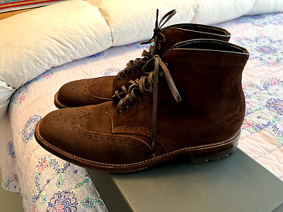 Alden D5829HC Tobacco Reverse Chamois Wing Tip Boot | Alden Model