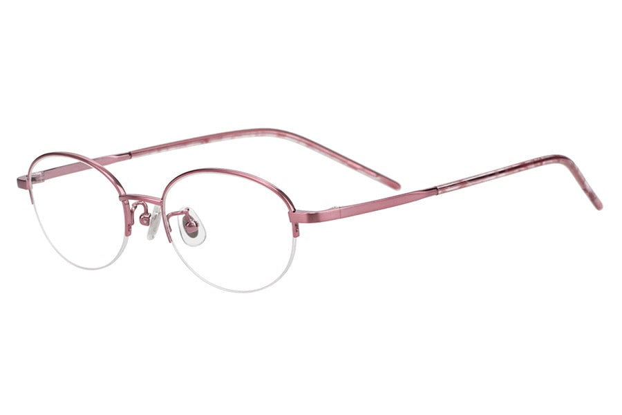 スペシャルプライス]軽やかなかけ心地が魅力のオーバルチタンメガネ