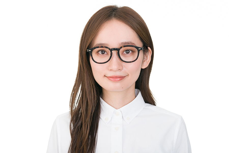 丸みのある太めのプラスチックフレーム/黒縁メガネ/CLASSIC（ZA221005