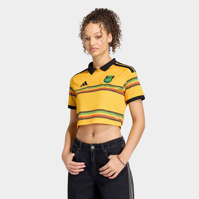 adidas Women's Jamaica 2026 Home Crop Top Replica Jersey | Dick's