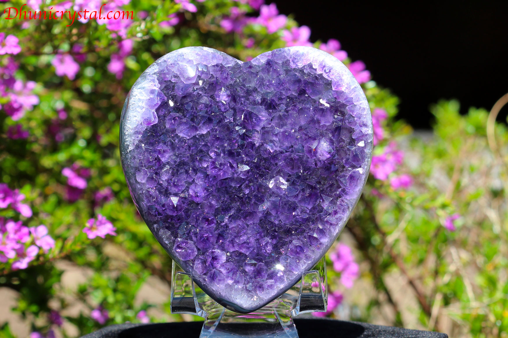 アメジスト/ハート形(C479)