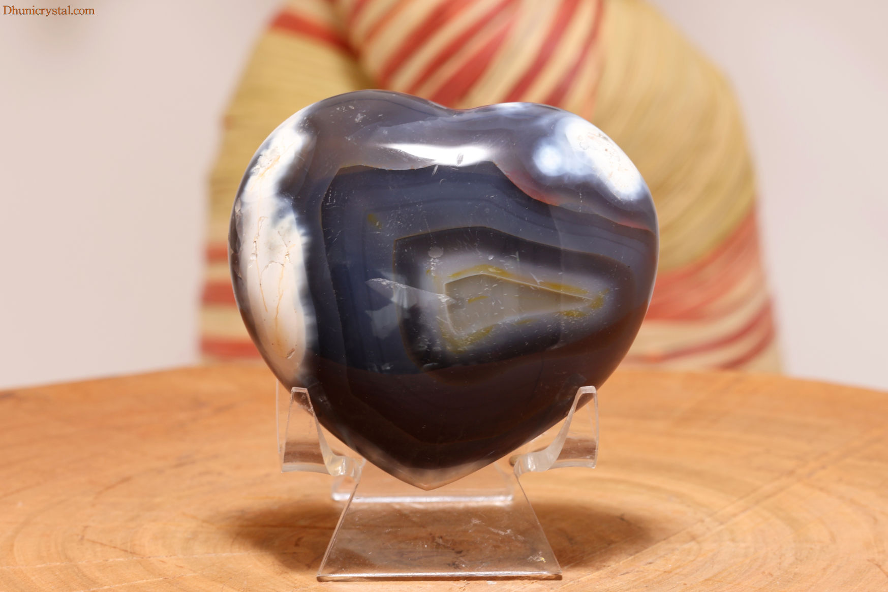 オルカアゲート/瑪瑙/ハート型( W436)