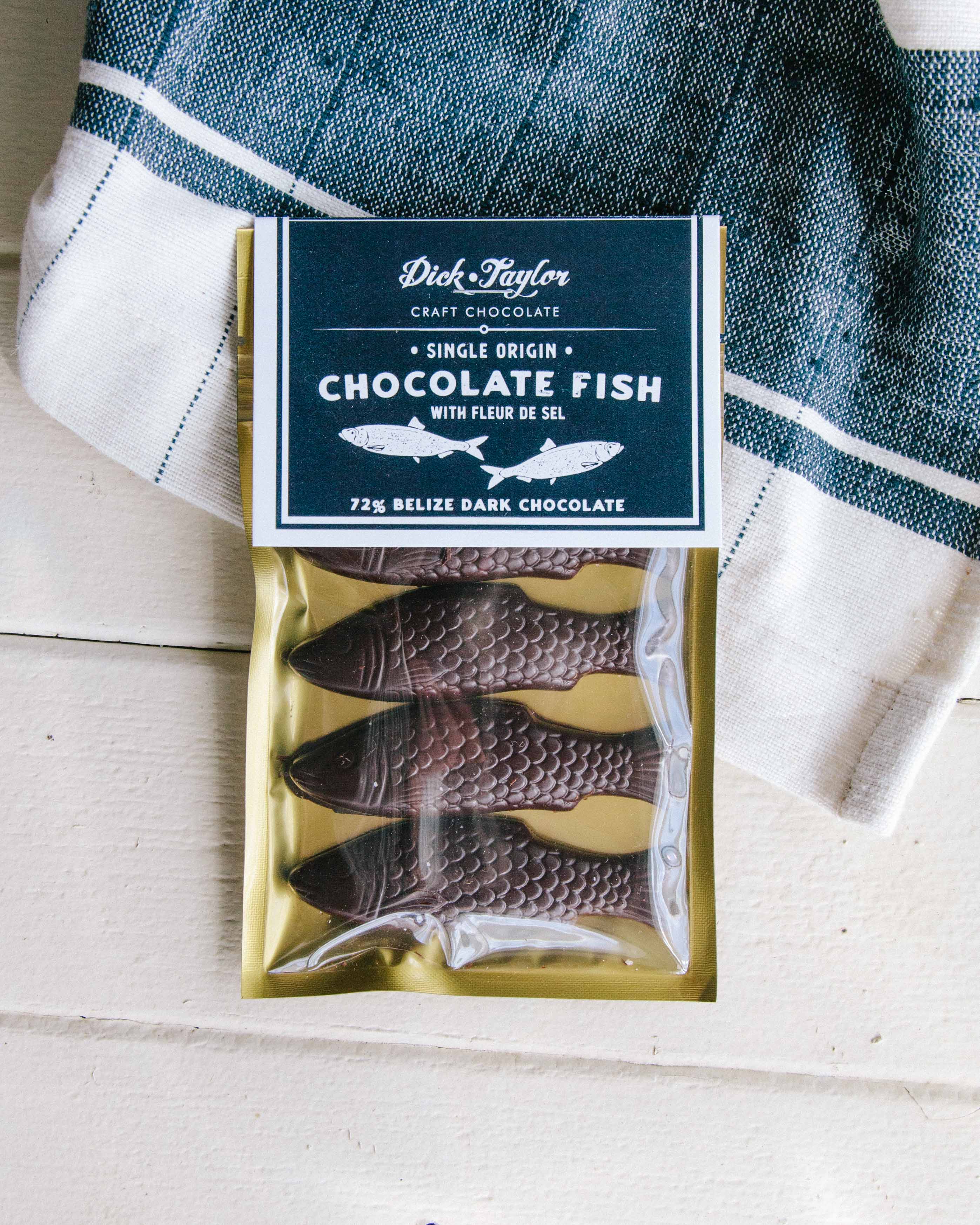 Dark Chocolate Fish Confection – Dick Taylor Craft Chocolate