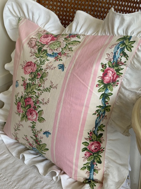 花柄クッションカバー | フランスアンティークショップディフェランス