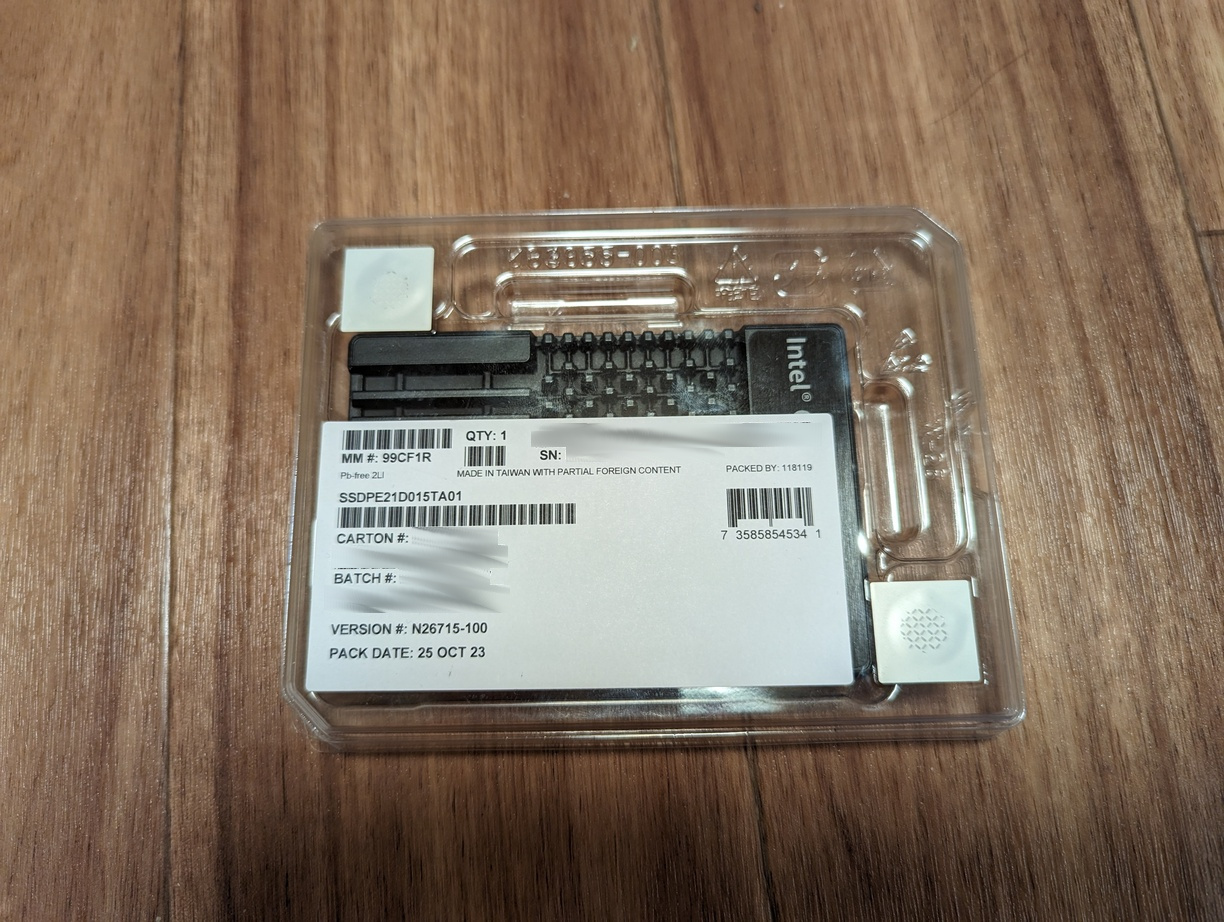 Intel Optane 905P SSDを購入した | ぶ！ログ