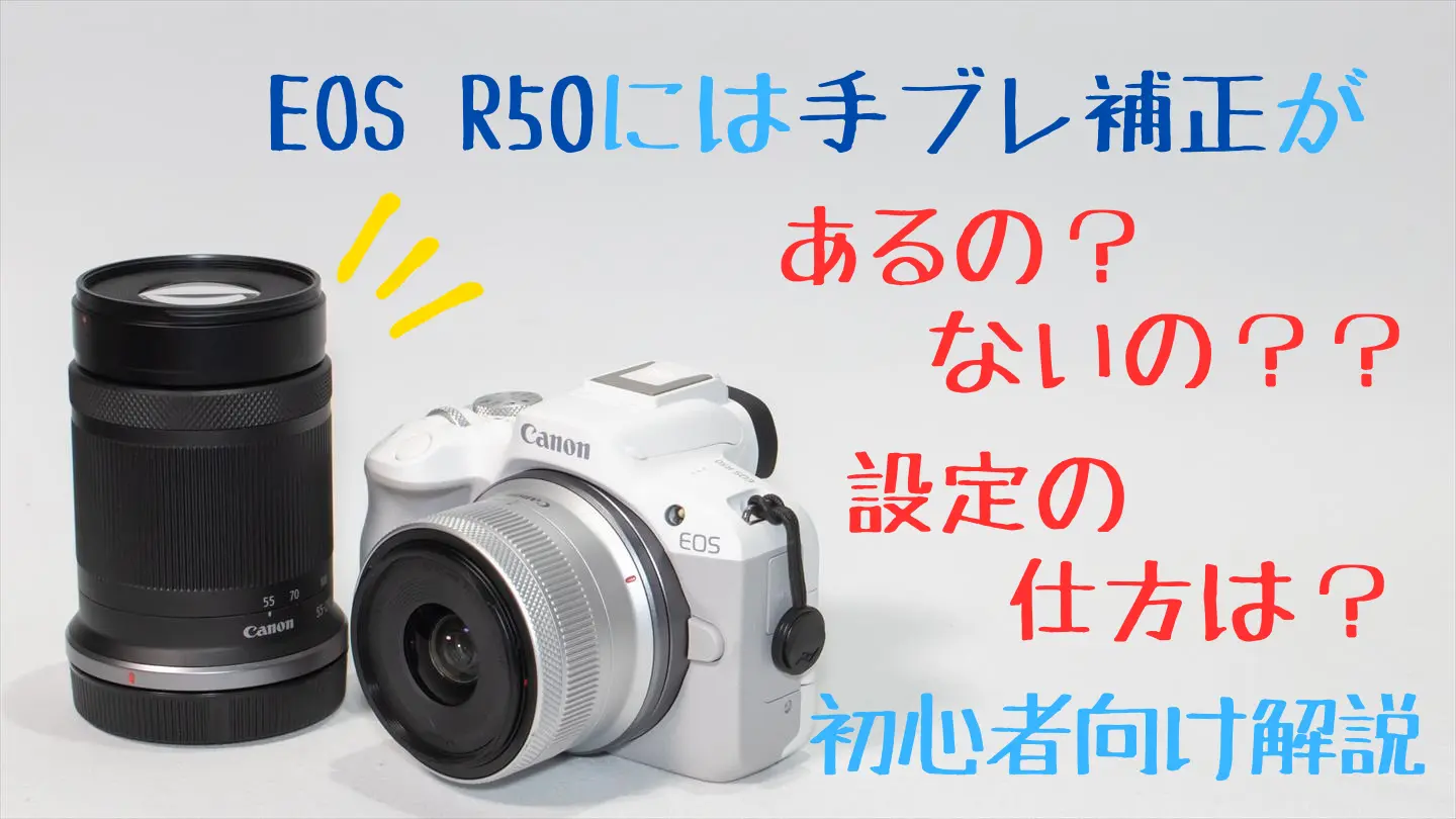 EOS R50に手ブレ補正はある？設定方法は？【初心者向け】 | digi-cam.net