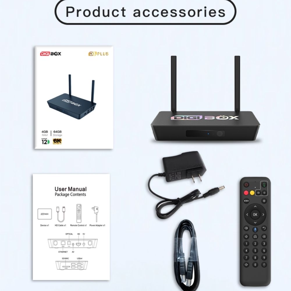 DIGIBOX D3 Plus | 6K, AI Audio, and Nippon TV Compatible TV Box