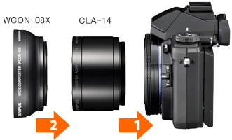 005735]ワイドコンバージョンレンズ「WCON-08X」の概要とカメラへの