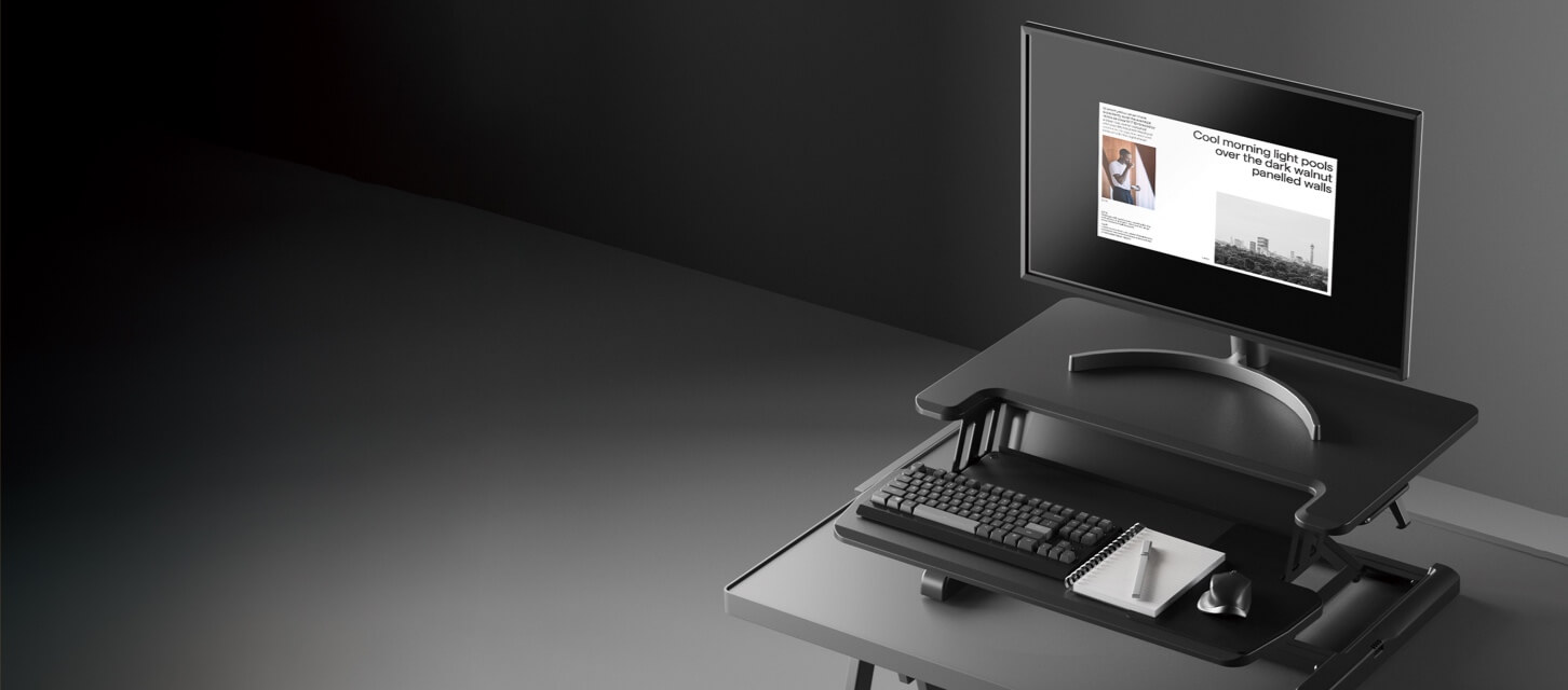 DMM.make 卓上昇降デスク - ワークスタイル改革で飛躍したパフォーマンスを