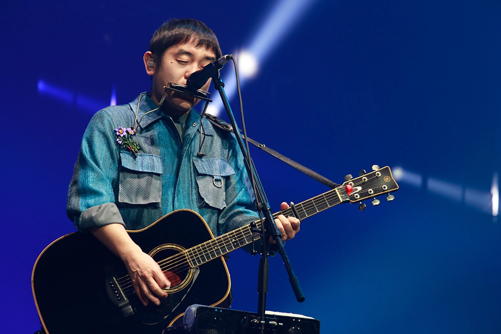 ゆず、満開の笑顔の花に囲まれて、9年ぶりの国立代々木競技場 第一