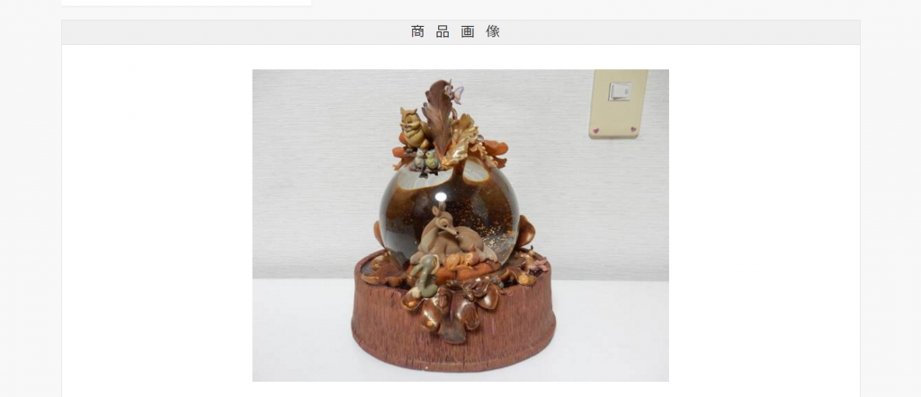 ディズニー バンビ スノーグローブ オルゴール 置き物 レア ディズニー