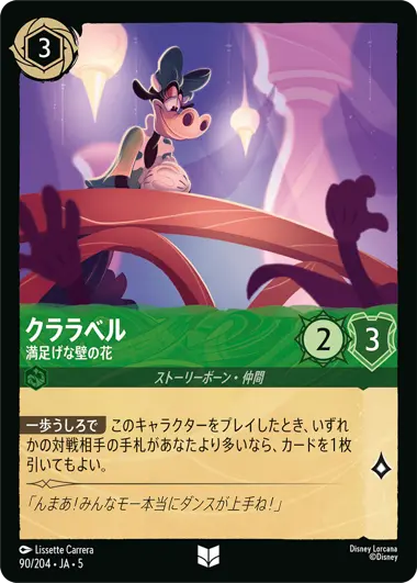 クララベル - 満足げな壁の花 - ディズニーロルカナ日本語まとめ