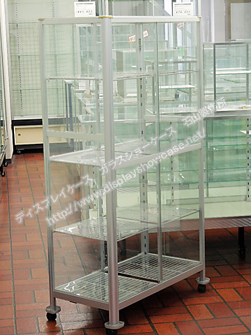 ガラスコレクションケース/プランターケース シルバー RS-181003-1