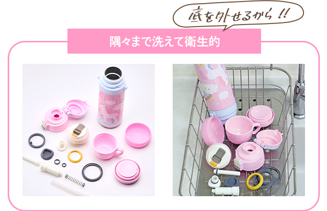 sokomo そこまで洗える3WAYキッズボトル しなこちゃんコラボ SAKB600SN