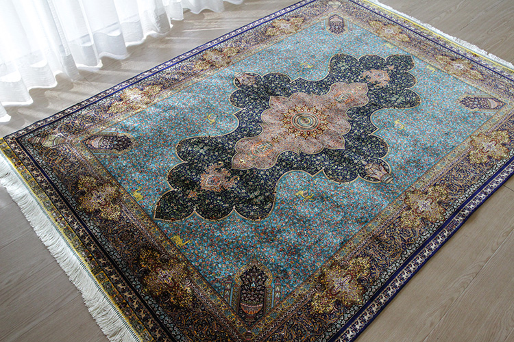 プレミアムアート（機械織りペルシャ絨毯）モダールシルク TMD-75533