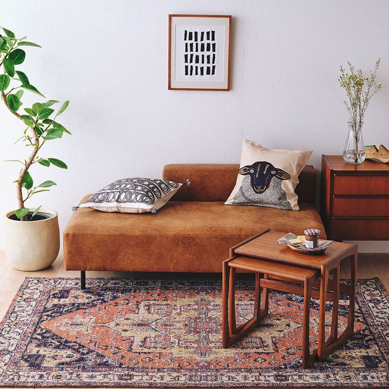 幅140cm］CHISSAベンチ＜人工皮革×鉄脚＞（右背/左背） | DOUBLEDAY