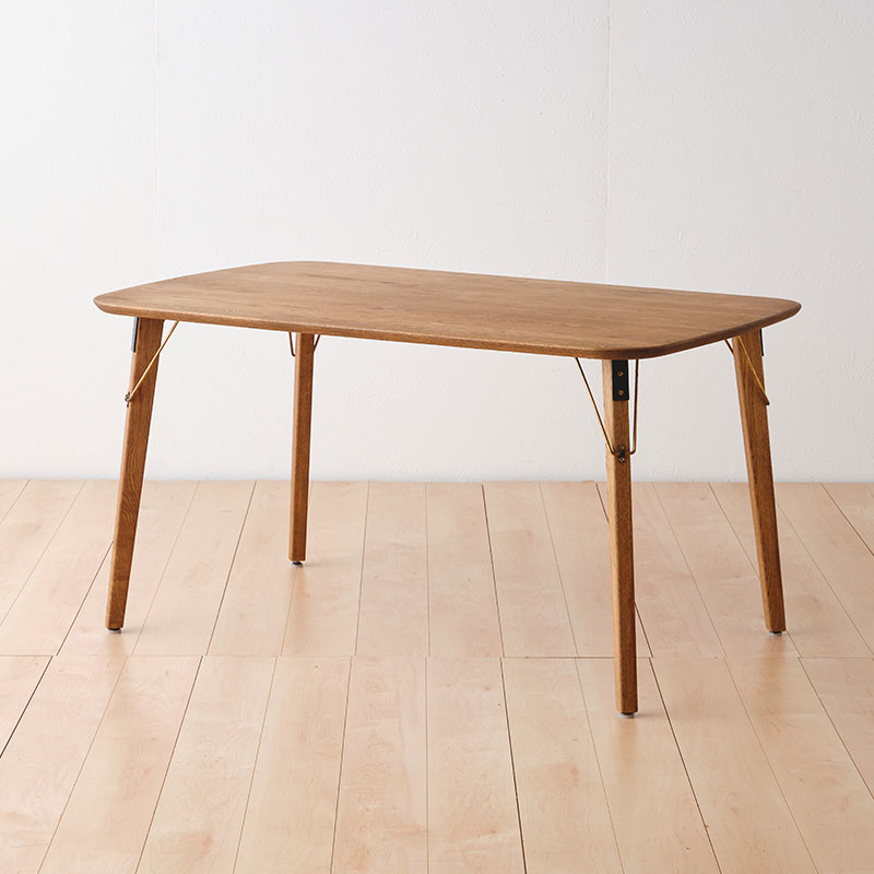 幅150cm] RADYダイニングテーブル(ブラス脚) | DOUBLEDAY ONLINE SHOP