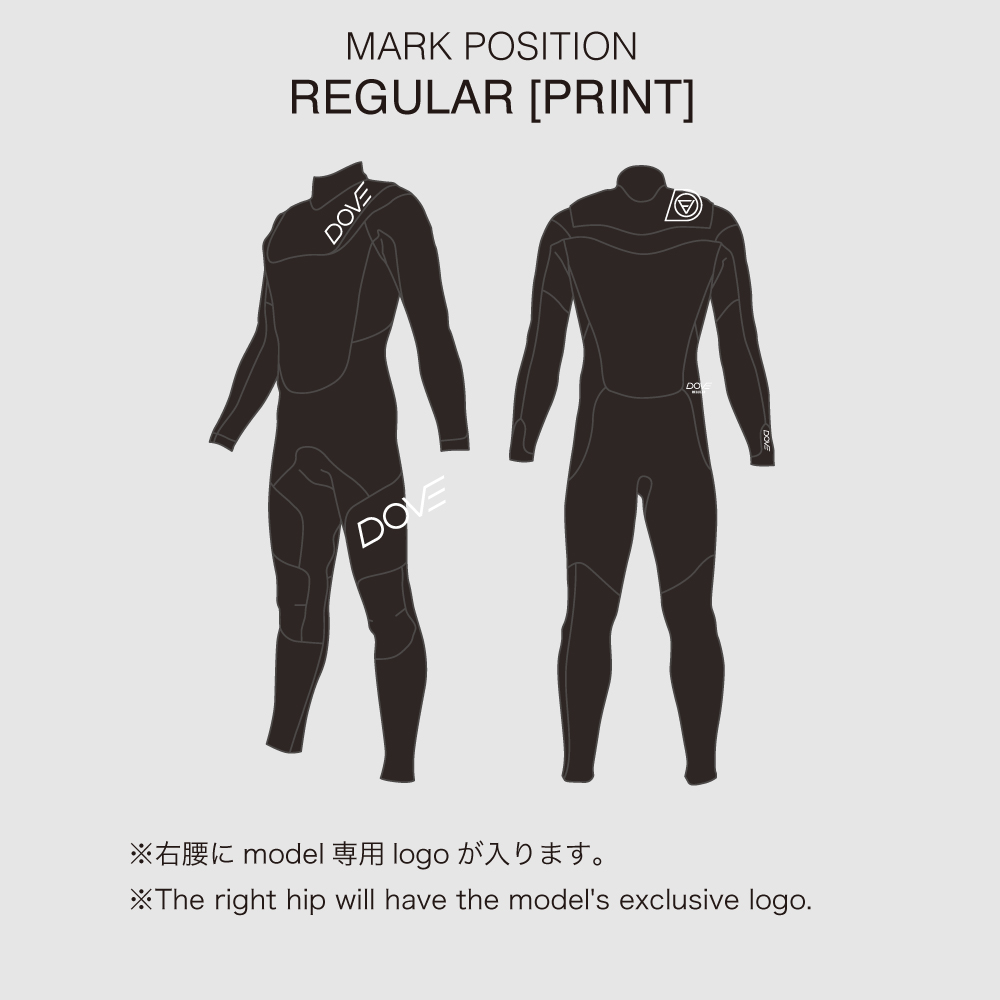 レギュラー・ノンジップ・セミドライ | 国産高級ウェットスーツのDOVE