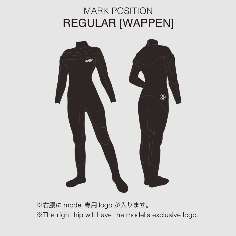 ホットスーツ・チェストジップ・シール | 国産高級ウェットスーツのDOVE