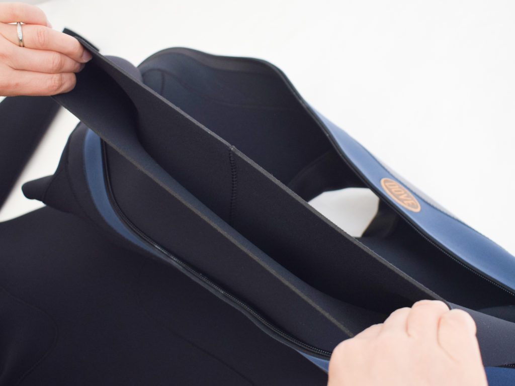 dove シーガルXL Hyperfreak 5/4+MM Chest Zip Full W/hood - Black