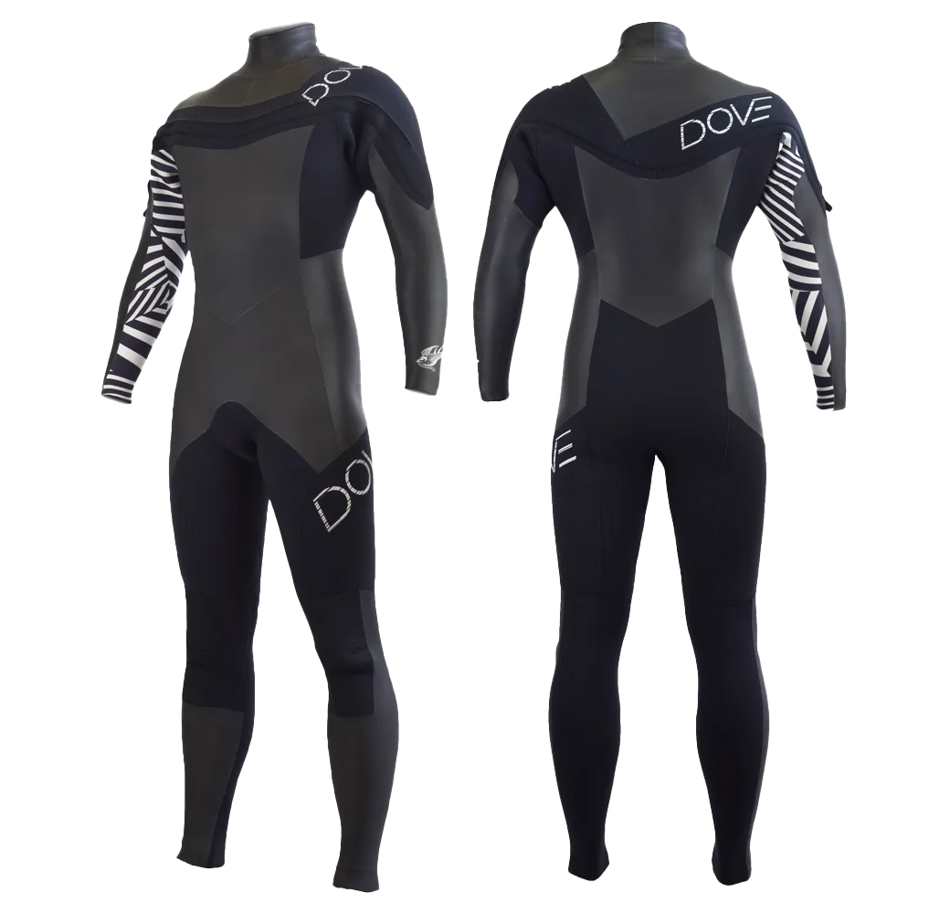 未使用品 DOVE セミドライ フルスーツ Vネック 5mm 未使用品 DOVE