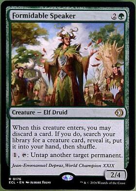 ECL)Formidable Speaker(0176)/並外れた語り部 | 神話レア・レア