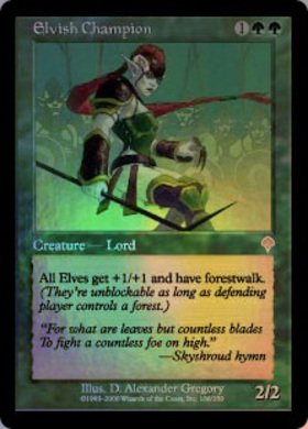 INV)エルフのチャンピオン/ELVISH CHAMPION | 神話レア・レア