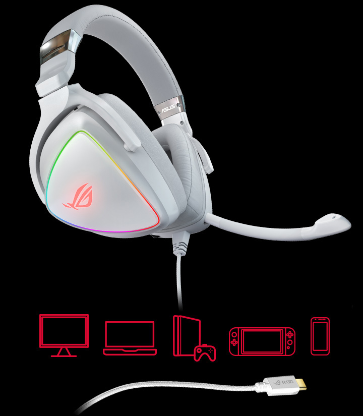 ROG Delta White Edition | ヘッドセット,Audio | ROG Japan