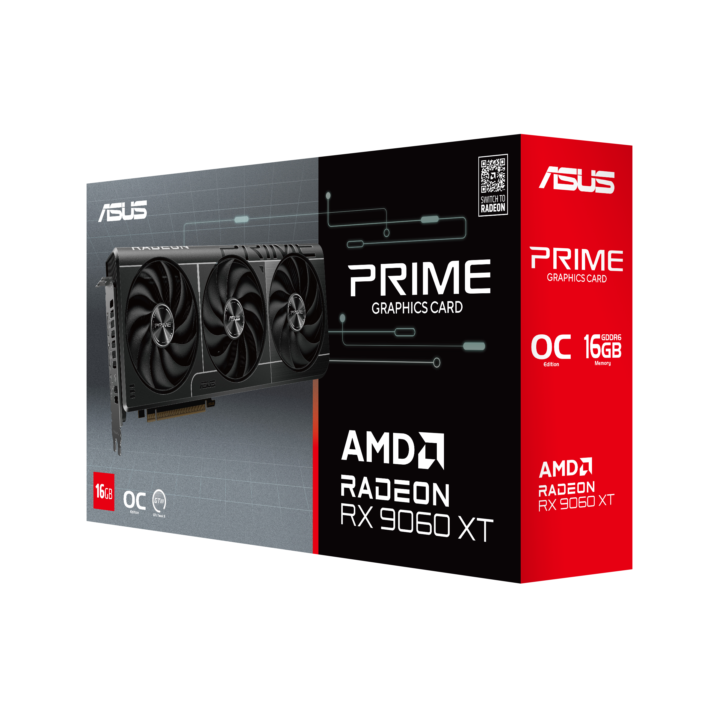 ASUS Prime Radeon™ RX 9060 XT OC Edition 16GB GDDR6