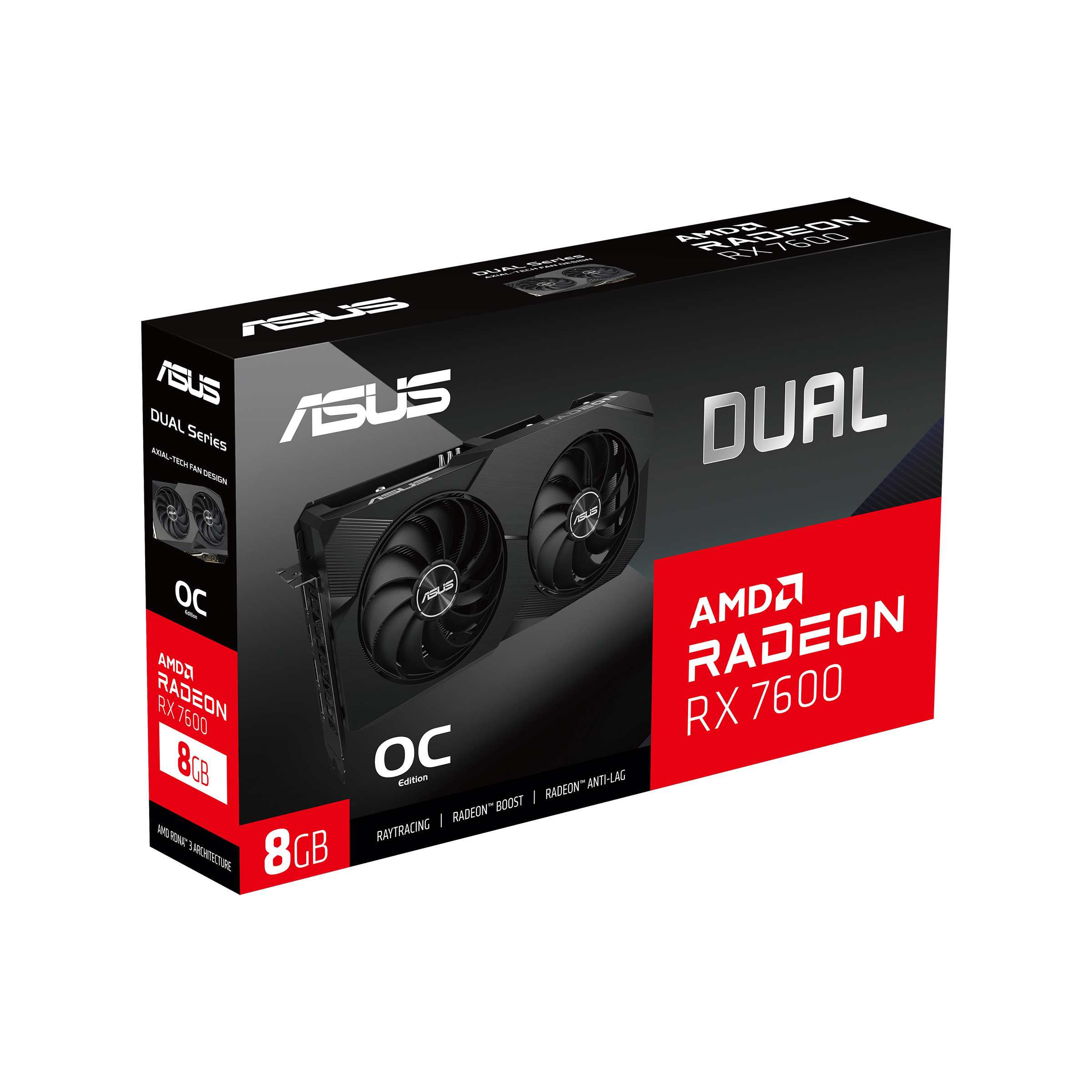 ASUS Dual Radeon™ RX 7600 OC Edition 8GB GDDR6 | Graphics Card
