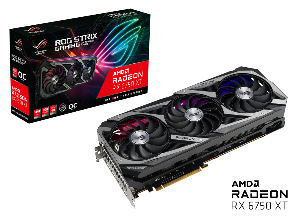 ROG Strix Radeon RX 6750 XT OC Edition 12GB GDDR6 | Graphics Card