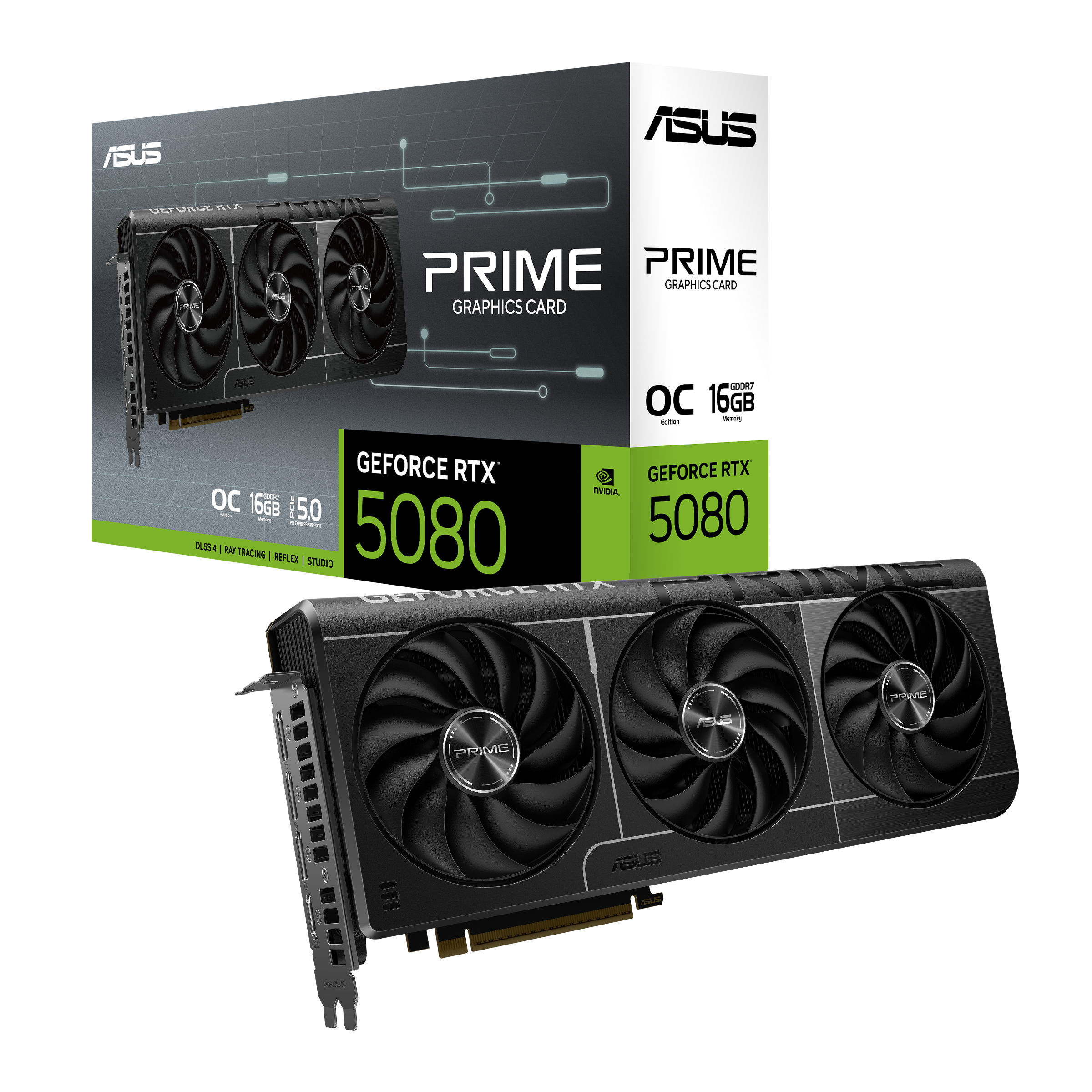 ASUS Prime GeForce RTX™ 5080 OC Edition 16GB GDDR7