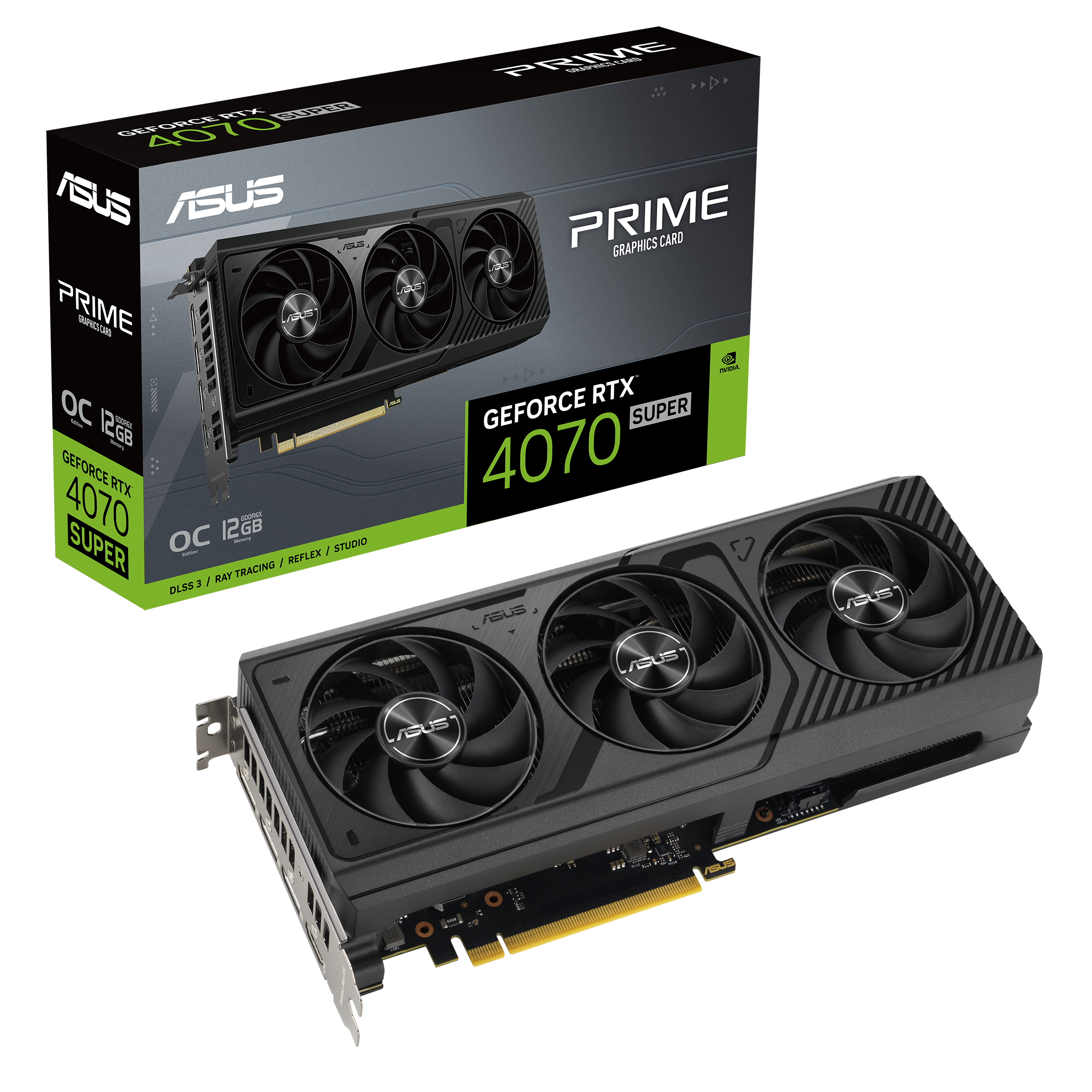 ASUS Prime GeForce RTX™ 4070 SUPER OC Edition 12GB GDDR6X